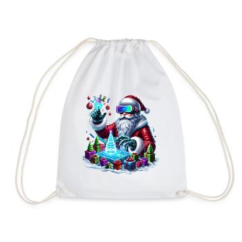 Joyeux Noël Père Noël - Sac de sport léger - blanc - Devant
