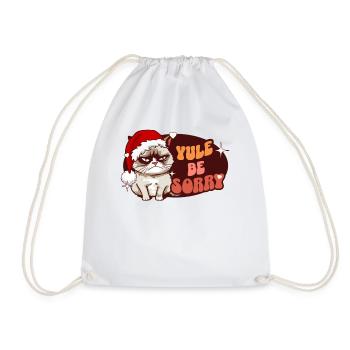 Yule Be Sorry: Angry Cat For Women Funny Christmas - Turnbeutel - Weiß - Vorne