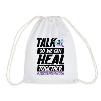 Sensibilisation à la prévention du suicide 988 - Sac de sport léger - blanc - Devant