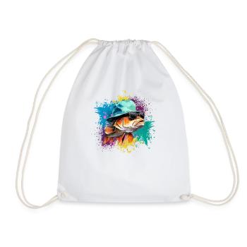 Angler Kayak Fishing Boat Accessories Fly Fishing - Drawstring Bag - white - Front