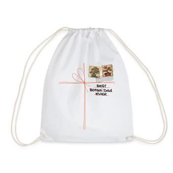 Bonsai Dad Bonsai Tree Bonsai Plants - Drawstring Bag - white - Front