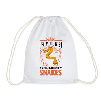 Snake Owners Snake Lovers - Drawstring Bag - white - Front