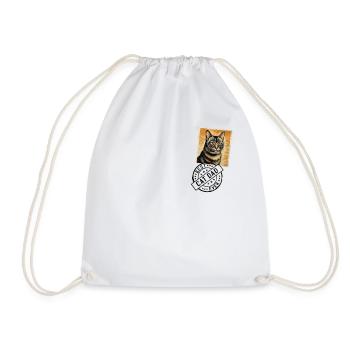 Chats, papa, chat, timbre de chat, papas de chat - Sac de sport léger - blanc - Devant