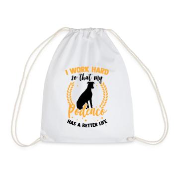 Travailler pour mon Podenco Spanish Hound - Sac de sport léger - blanc - Devant