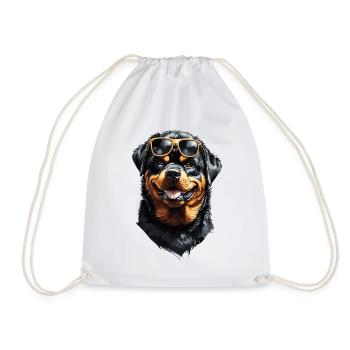 Cool Rottweiler ami chiens de compagnie Design - Sac de sport léger - blanc - Devant