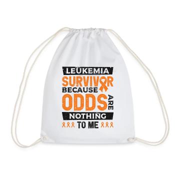 Leukämie-Aufklärungsmonat Leukämie-Krebs-Schleife - Turnbeutel - Weiß - Vorne