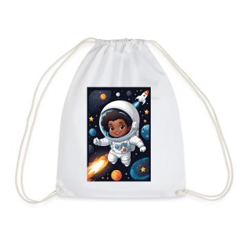 Weltraumkind mit Astronautenanzug - Turnbeutel - Weiß - Vorne
