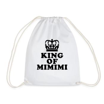 King of Mimimi - rumheulen Spruch - Turnbeutel - Weiß - Vorne