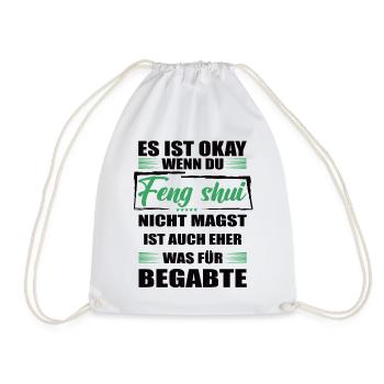 Feng shui Lustiger Spruch für Mann & Frau - Turnbeutel - Weiß - Vorne