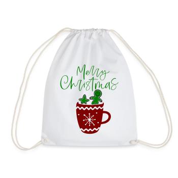 Joyeux Noël, Biscuits - Sac de sport léger - blanc - Devant