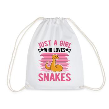 Snakes Girls Corn Snake Snake - Drawstring Bag - white - Front