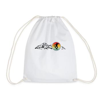 Snowboarding Snowboarder Snowboard Enthusiast - Drawstring Bag - white - Front