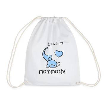 Fans de l’âge de glace de l’éléphant mammouth et futures mamans - Sac de sport léger - blanc - Devant