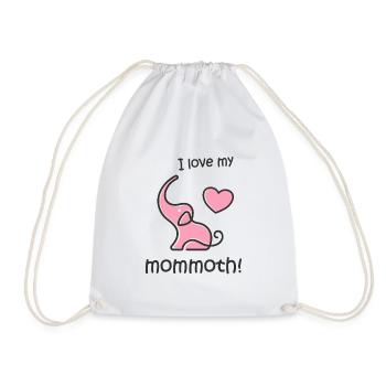 Fans de l’âge de glace de l’éléphant mammouth et futures mamans - Sac de sport léger - blanc - Devant
