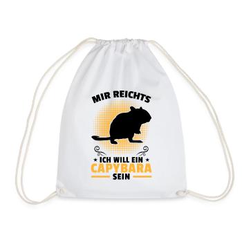 Will eine Rennmaus sein Nagetier Gerbil - Turnbeutel - Weiß - Vorne