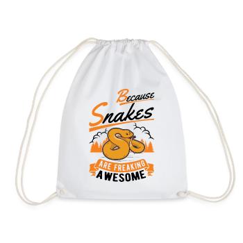 Propriétaires de serpents Amoureux des serpents - Sac de sport léger - blanc - Devant