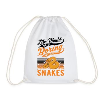 Snake Owners Snake Lovers - Drawstring Bag - white - Front