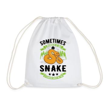 Snake Owner Corn Snake Snake - Drawstring Bag - white - Front