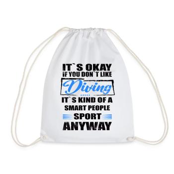 Ce n’est pas grave si vous n’aimez pas la plongée - Sac de sport léger - blanc - Devant