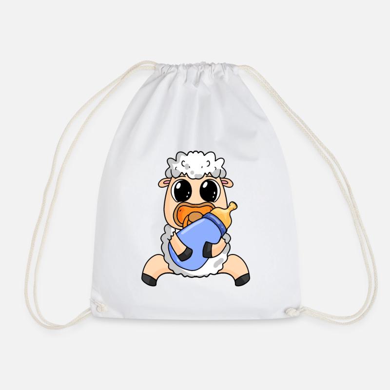 Baby Schaf Motiv - Turnbeutel - Weiß