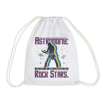 Astronomy: rock stars - Drawstring Bag - white - Front