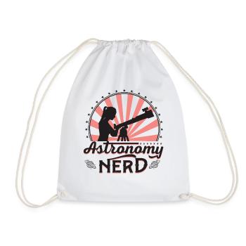 Nerd de l’astronomie - Sac de sport léger - blanc - Devant