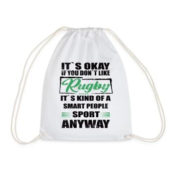 Ce n’est pas grave si vous n’aimez pas le rugby - Sac de sport léger - blanc - Devant