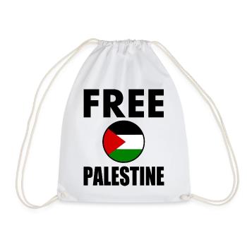 Free palestine - Sac de sport léger - blanc - Devant