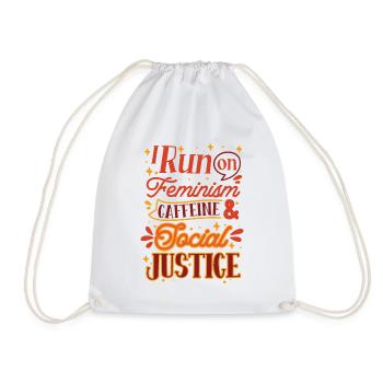 Feminist Feminism Women Empowerment Equality - Drawstring Bag - white - Front