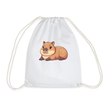 Capybara animaux mignons pour enfants manga capybaras - Sac de sport léger - blanc - Devant