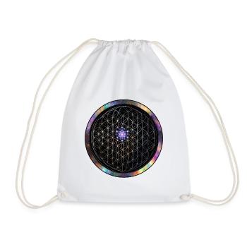 Fleur de Vie Cosmos Circle - Sac de sport léger - blanc - Devant