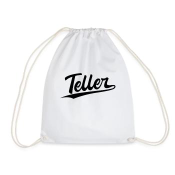 Retro Swoosh Job - Teller - Turnbeutel - Weiß - Vorne