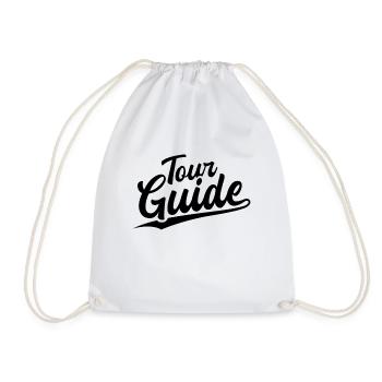 Retro Swoosh Job - Tour Guide - Drawstring Bag - white - Front