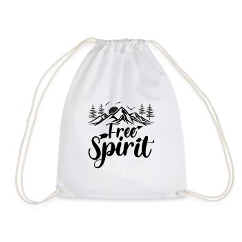 Free Spirit - Plein air, Voyages, Randonnées, Nature - Sac de sport léger - blanc - Devant
