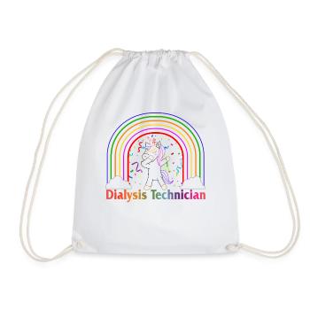 Dialysetechniker Hemd, Dialysetechniker - Turnbeutel - Weiß - Vorne
