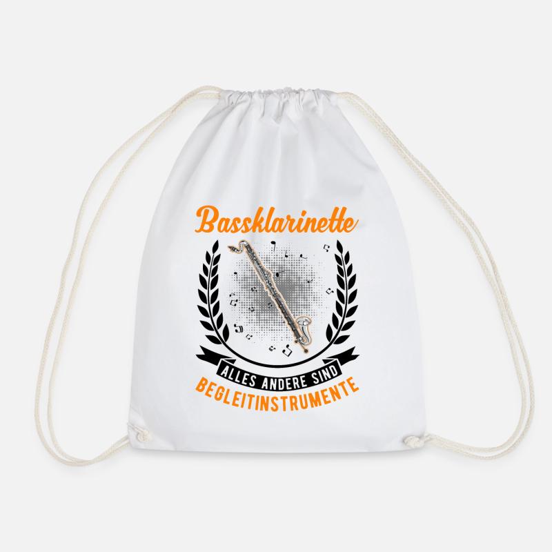 Bassklarinette Begleitinstrumente - Turnbeutel - Weiß