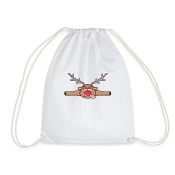 Roe deer lying down - Drawstring Bag - white - Front