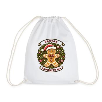 Santa's Favorite Ho Funny Holidays Funny Christmas - Turnbeutel - Weiß - Vorne