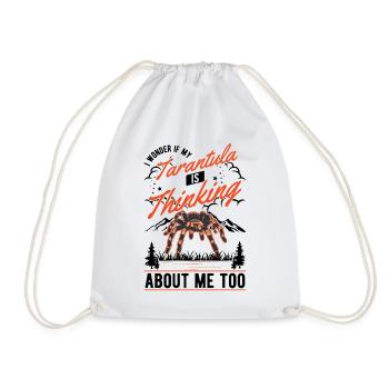 Tarantula Spider Tarantula - Drawstring Bag - white - Front