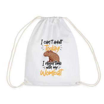 Besoin de temps avec Capybara Capybara - Sac de sport léger - blanc - Devant