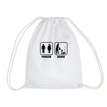 Gardener, Farmer, Landscaper, Garden Problem - Drawstring Bag - white - Front