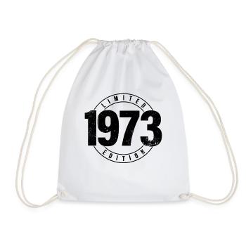 Limited Edition 1973 Birth Year Urban Birthday - Drawstring Bag - white - Front