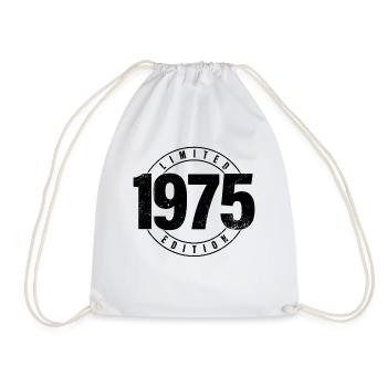 Limited Edition 1975 Birth Year Urban Birthday - Drawstring Bag - white - Front
