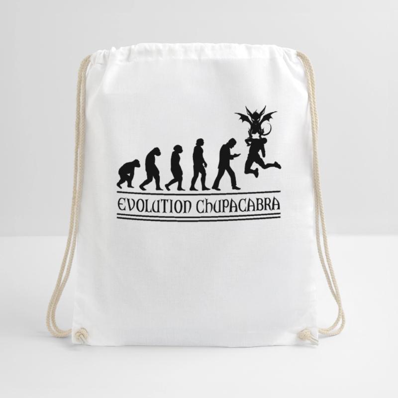 Cryptozoologists Chupacabra Creatures Evolution Drawstring Bag