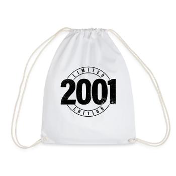 Limited Edition 2001 Year of Birth Urban Birthday - Drawstring Bag - white - Front