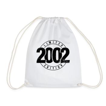 Limited Edition 2002 Year of Birth Urban Birthday - Drawstring Bag - white - Front