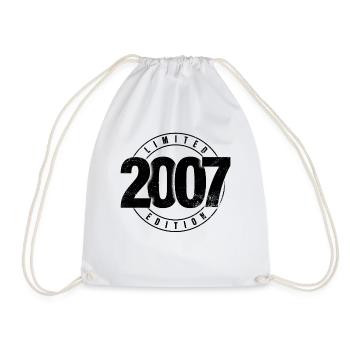 Limited Edition 2007 Year of Birth Urban Birthday - Drawstring Bag - white - Front
