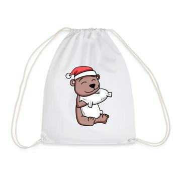 Noël de l’ours - Sac de sport léger - blanc - Devant