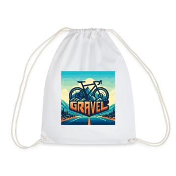 T-shirt GRAVEL - Sac de sport léger - blanc - Devant