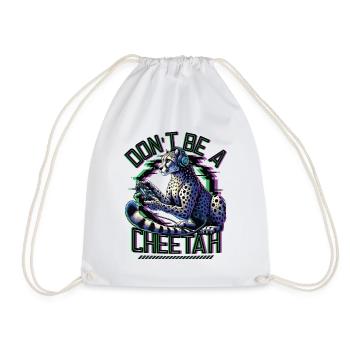 Video Gaming Cheetaah Esport Gaming Nerd Gamer - Turnbeutel - Weiß - Vorne
